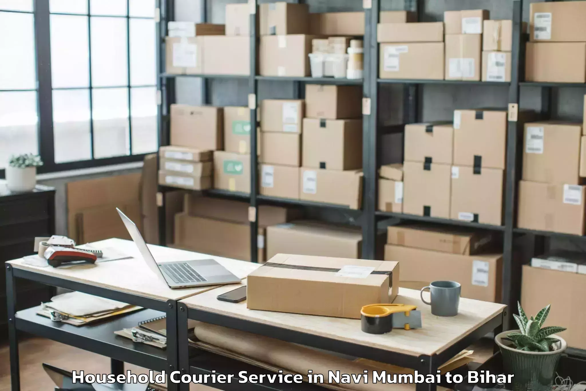 Hassle-Free Navi Mumbai to Sikti Household Courier